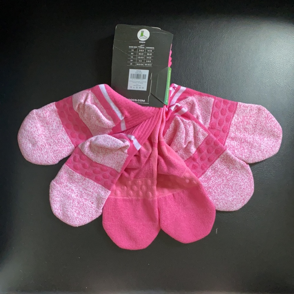 Hot Pink Crocs Socks!